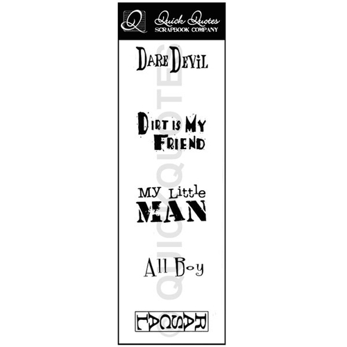 Quick Quotes - Vellum Dare Devil Quote